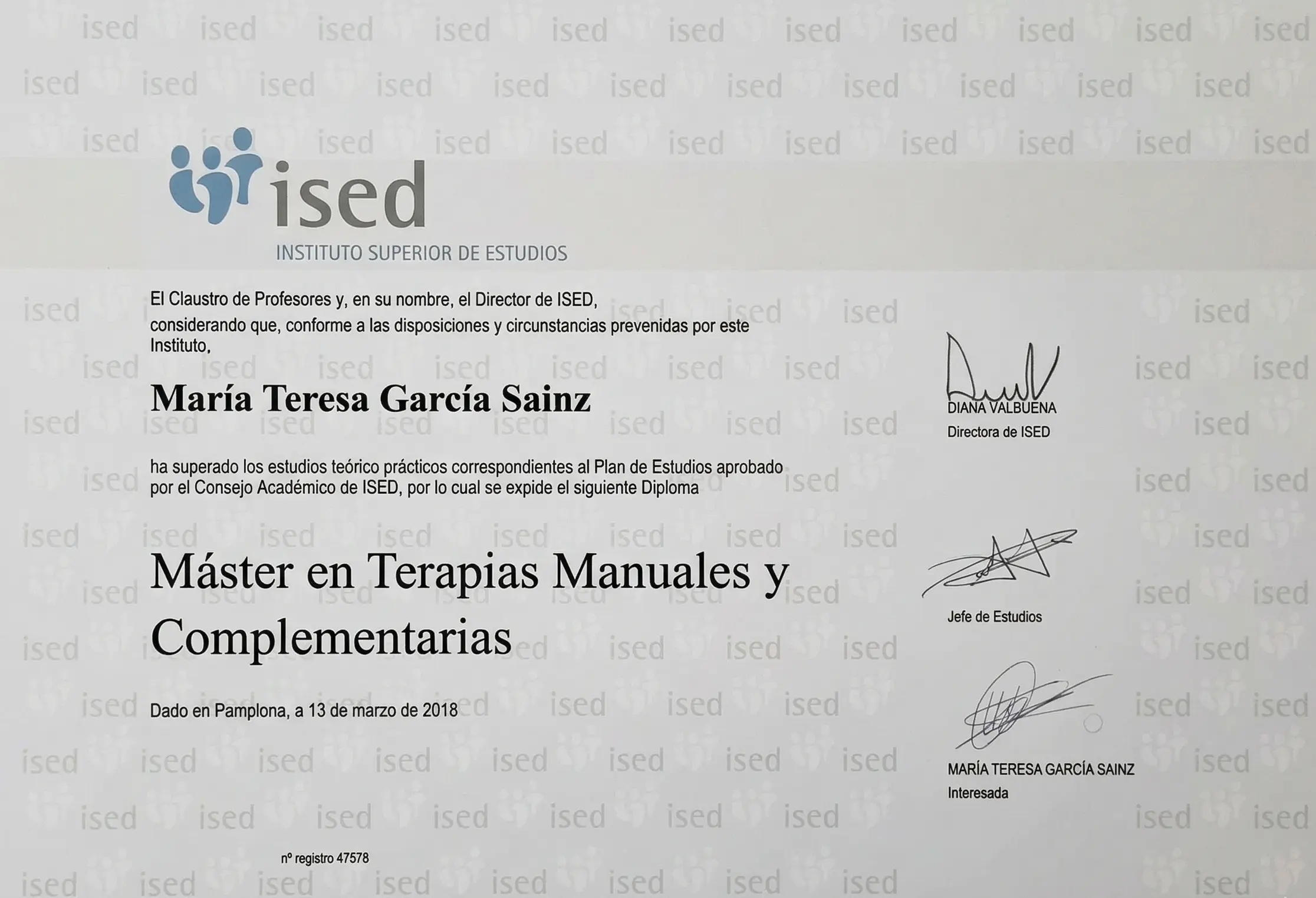 Máster Terapias Manuales